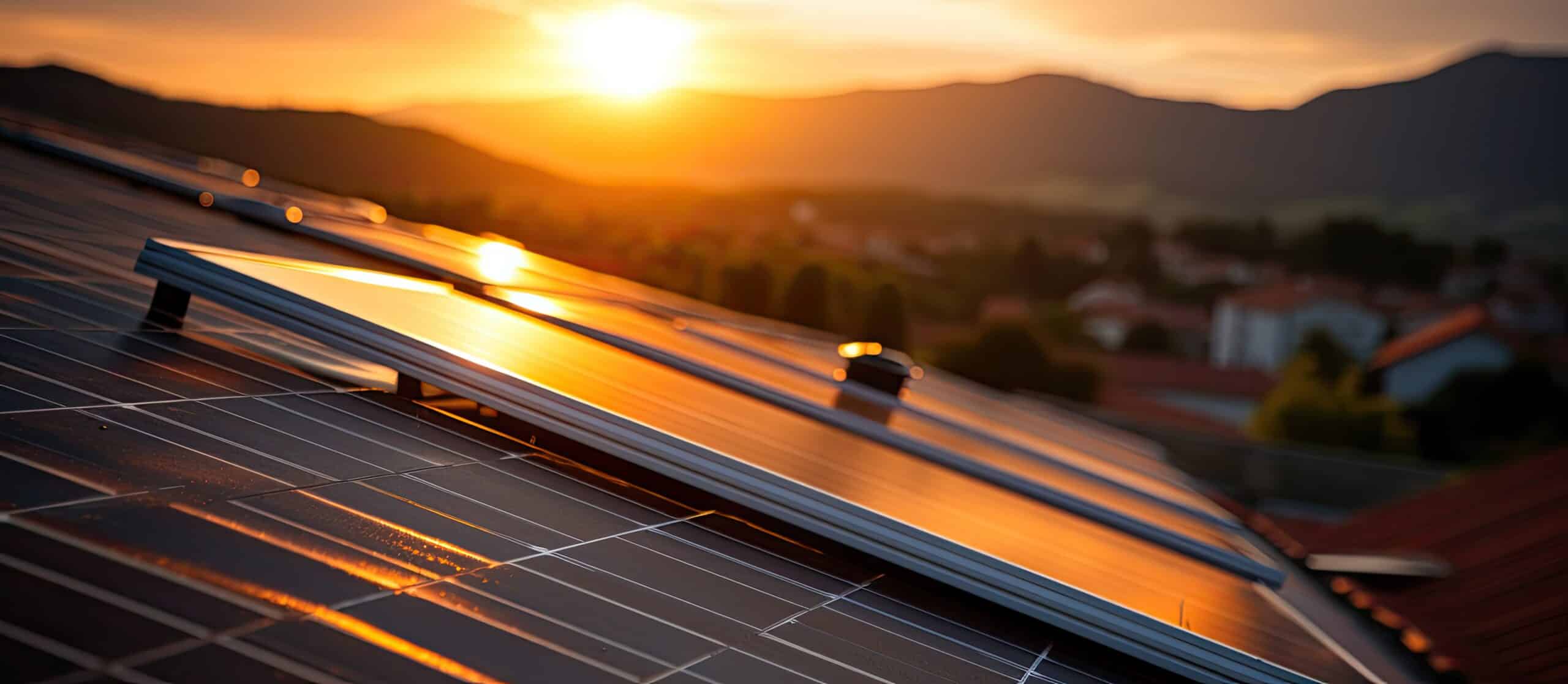 Rooftop solar panel. service1